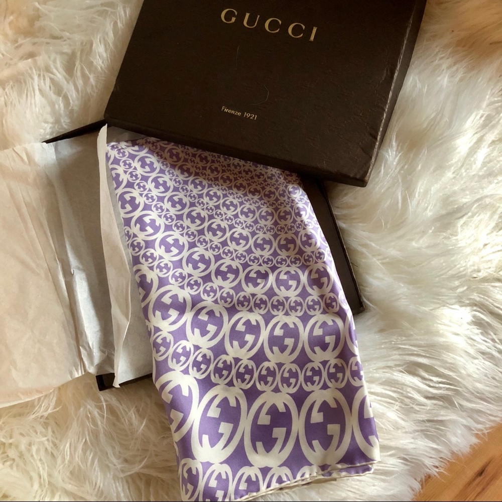 Authentic GUCCI silk scarf